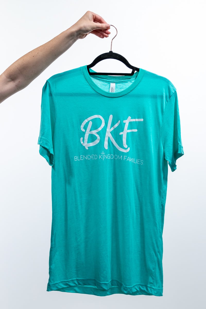 BKF T-Shirt Teal w/ White Print